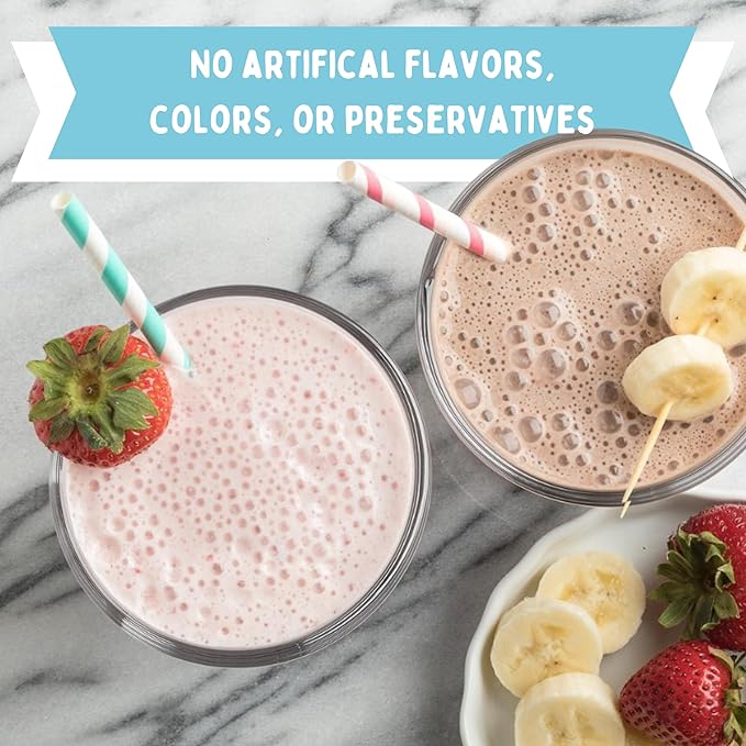 Concord Foods Strawberry Smoothie Mix - Fruit Flavor with No Artificial Flavors, Colors, or