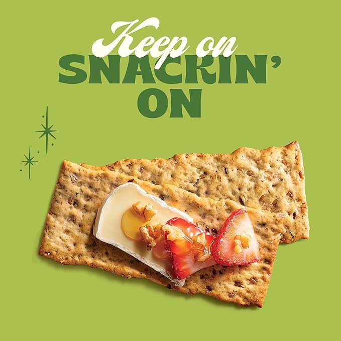 Back to Nature - Multigrain Flax Seeded Flatbread Crackers - Non-GMO, Made with Real Ingredients