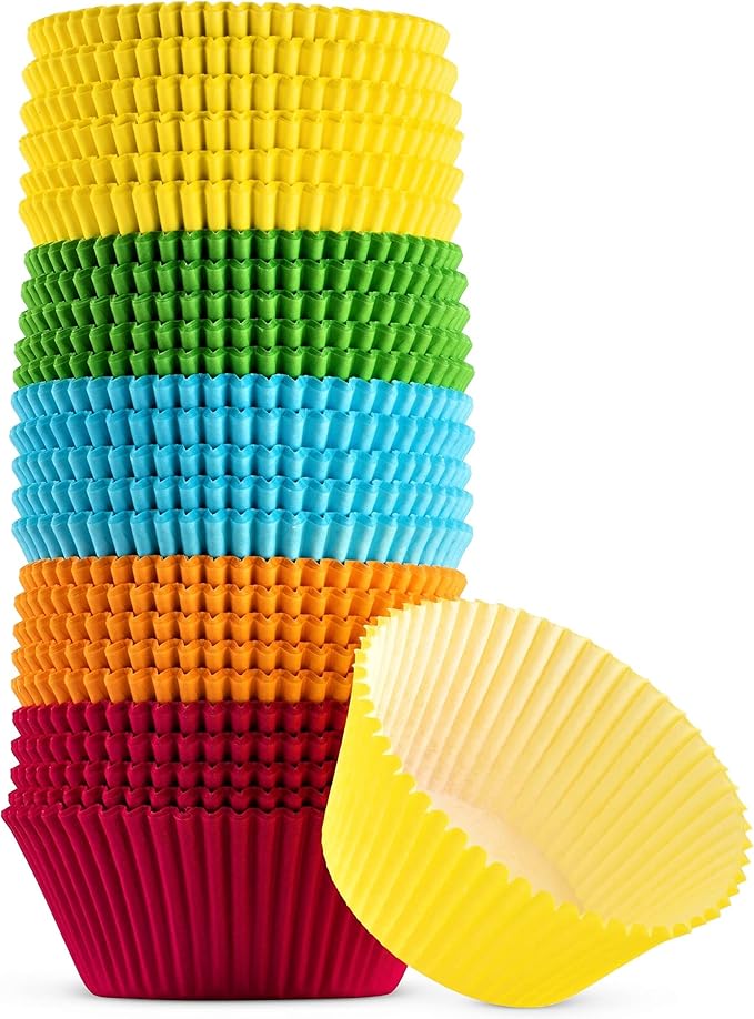 Green Direct Cupcake Liners - Standard Size Cupcake Wrappers to use for Pans or carrier or on stand