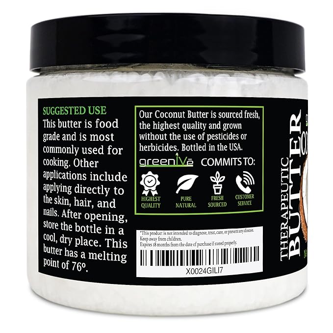 GreenIVe - 100% Pure Virgin Raw Coconut Oil - Organic - Pure - Virgin - Exclusively on Amazon (16
