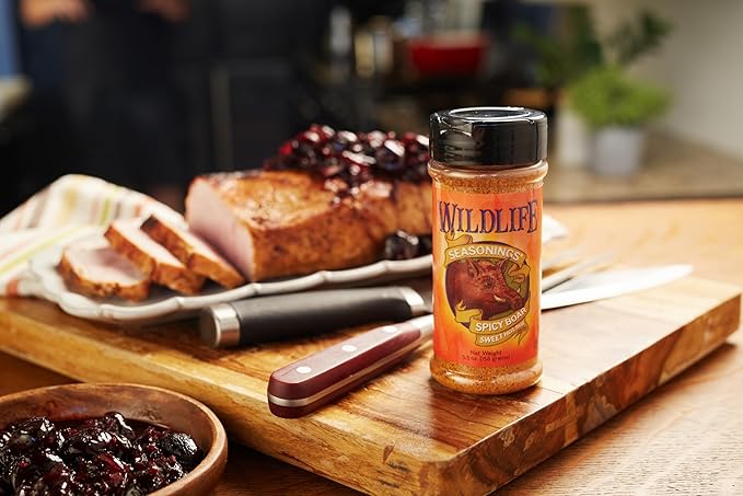 Wildlife Seasonings Spicy Boar Sweet Hot Rub - Bold Spicy Seasoning for Pork, Chicken, and Boar