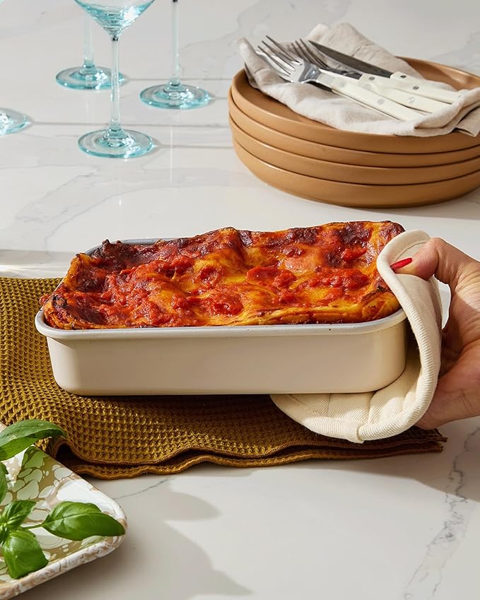 Caraway Nonstick 9??x 6.5??Small Rectangle Baking Pan Duo ??Non-Toxic, PTFE & PFOA Free