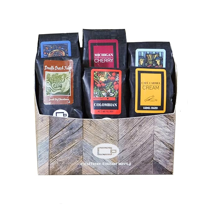 Sampler Coffee Variety Pack | 100% Specialty Arabica Coffee | 6 1.75oz Try-Me-Size one pot bags