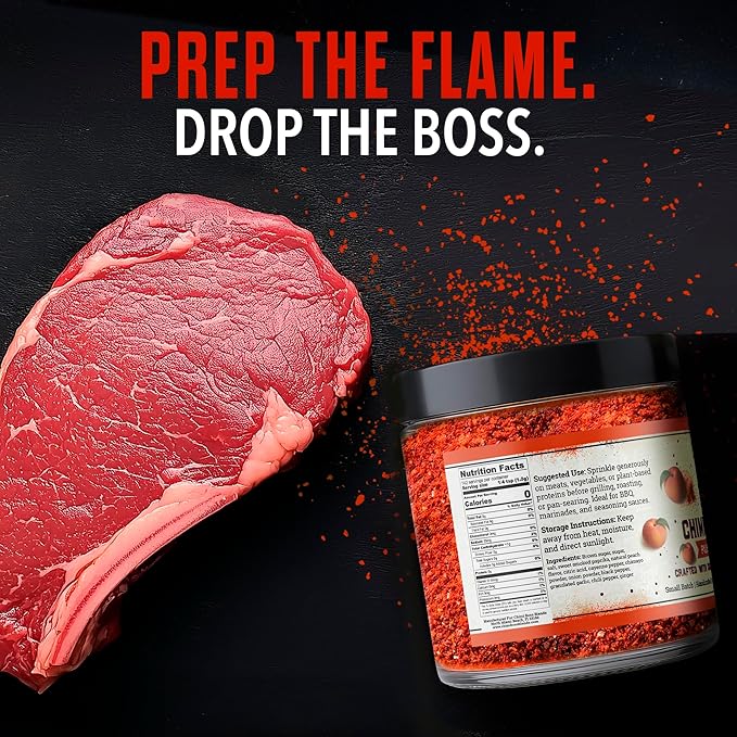 Chimi Boss Blends Palisade Peach BBQ Seasoning, 6oz ??Sweet & Smoky Peach Dry Rub for Grilling
