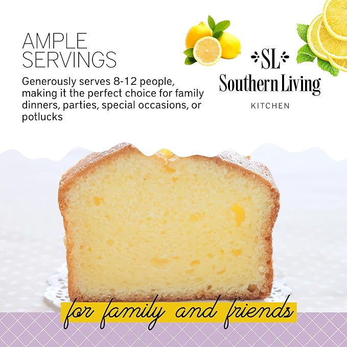 Southern Living Meyer Lemon Pound Cake Mix, Gourmet, Moist, Buttery Flavor with Easy Glaze, Perfect