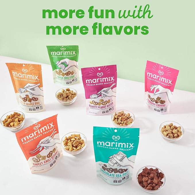 Marimix Snack Mix | Hatch Chili Lime 3 Pack | Crunch Baked Sweet & Salty Savory Plant Based