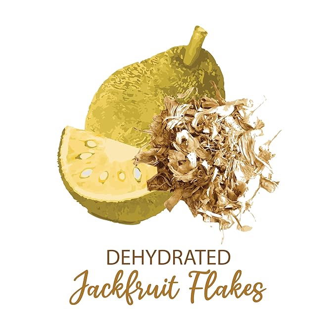 SHROOTS Dehydrated Jackfruit Flakes Pure Vegetarian Gluten-Free No Added Salt Easy Cooking