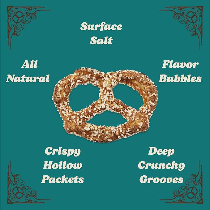 Unique Snacks Extra Salt Splits Pretzels, Original Split-Open Pretzels, Delicious Homestyle Baked
