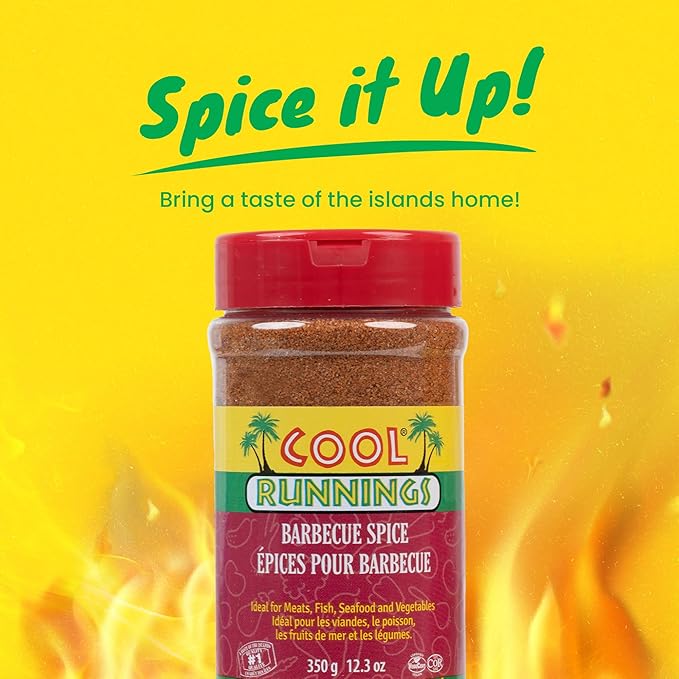 Cool Runnings Barbecue Spice 350g - Smoky and Flavorful Blend for Grilling, Roasting, and Seasoning