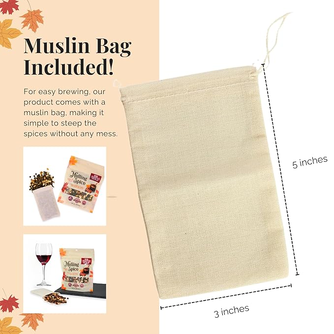 Olde Tradition Mulling Spices for Apple Cider, Mulled Wine Spices Kit, 4oz Traditional Mulled Spice