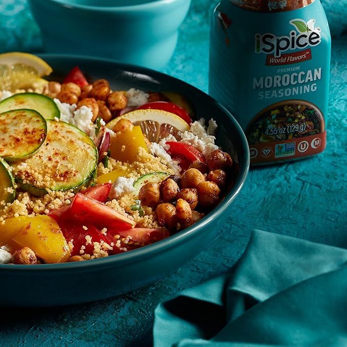 iSpice - MOROCCAN SEASONING World Flavor Super Spice Blend | All Natural | Ready to use as is | No