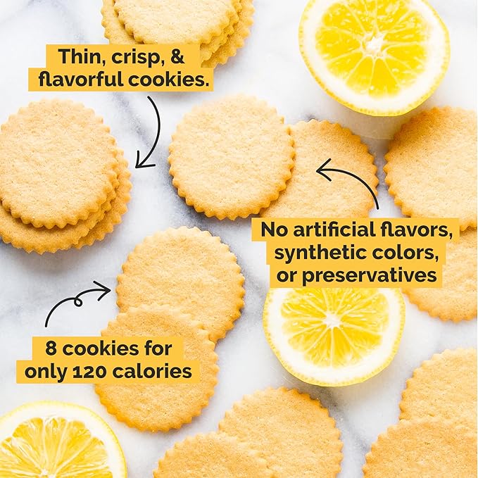 Dewey’s Bakery Meyer Lemon Moravian Cookie Thins | Baked in Small Batches | Real, Simple