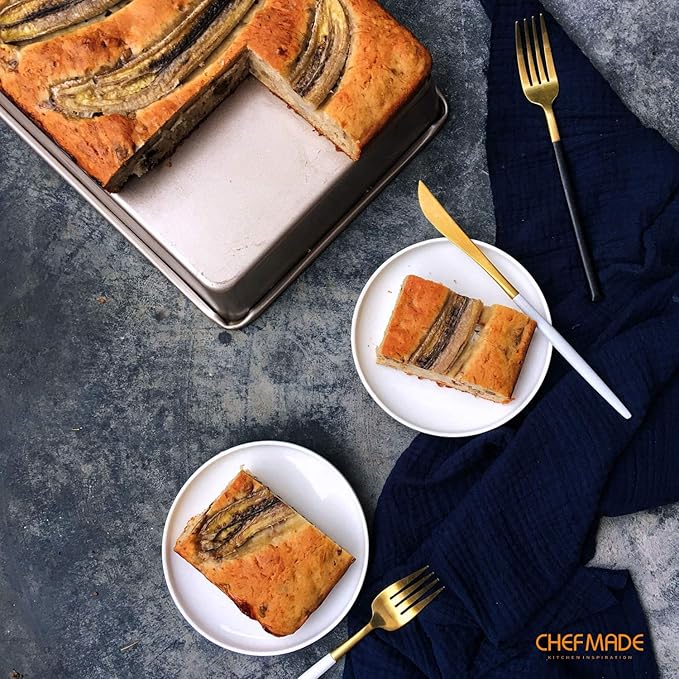 CHEFMADE 13-Inch Rectangle Cake Pan, Non-Stick Loaf Pan Deep Dish Bakeware for Oven Roasting Meat