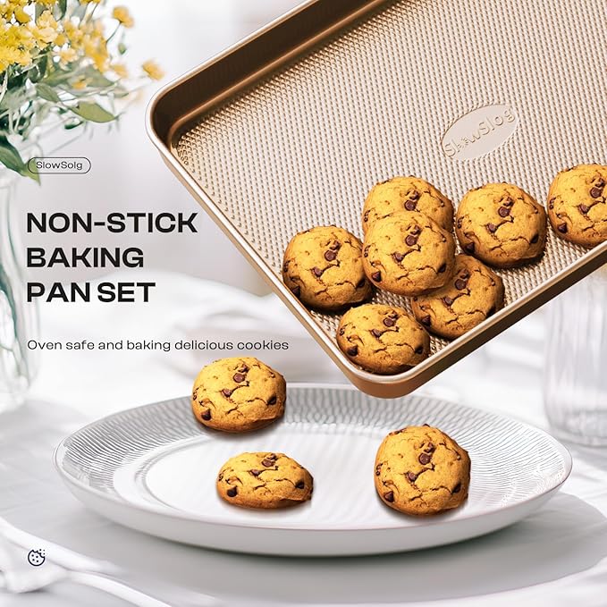 12-Piece Nonstick Bakeware Set with Baking Pan, Cake Pan, Muffin Pan, Loaf Pan, Square Pan