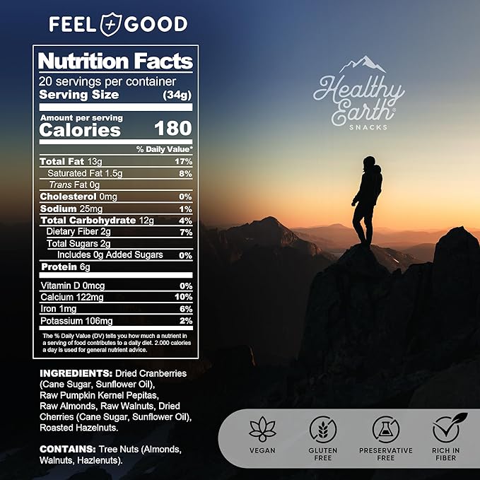 Mixed Nuts Unsalted | Trail Mix | Trail Mix without Peanuts | Sugar Free Snacks | Gourmet Snacks