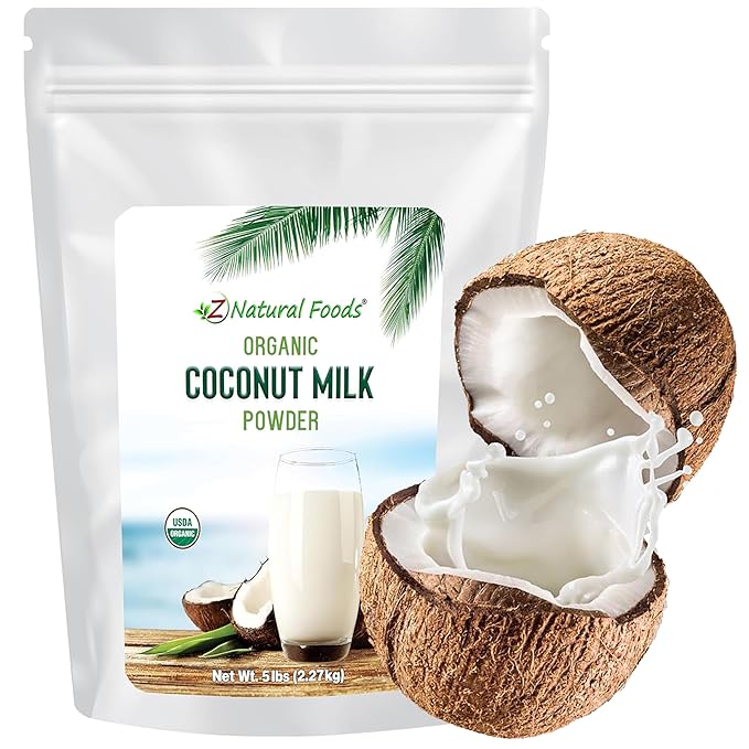 Z Natural Foods Organic Coconut Milk Powder - All-Natural Vegan Dairy-Free Alternative with MCTs