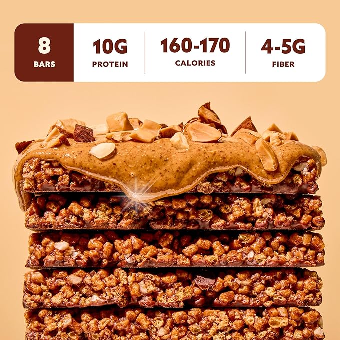 Mezcla Puff Crispy Protein Bars, Gluten Free & Vegan Protein Bars, 10g Protein, Alt for Crispy Rice