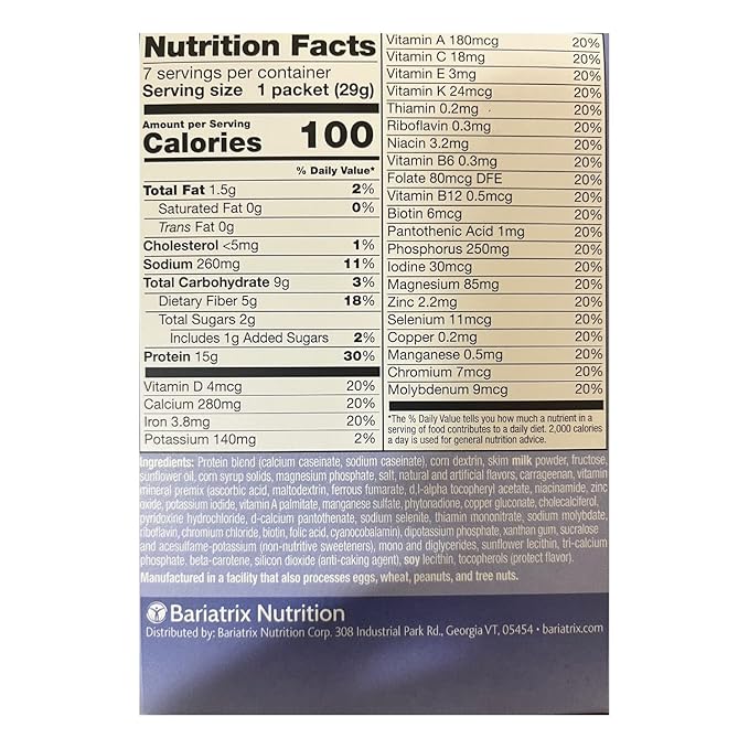 PROTIFIT - High Protein Pudding/Shake Mix, 15g Protein, Low Calorie, Low Fat, Low Carb, Aspartame