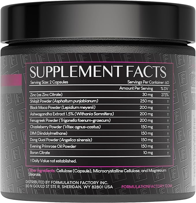 She's Obsessed: 10-in-1 Hormone Balance Maximizer with Shilajit, Maca, Ashwagandha, DIM, Dong Quai