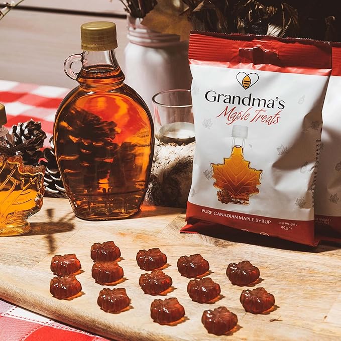 Grandma's For Bees | Traditional Maple Treats | 80g X Pack of 4