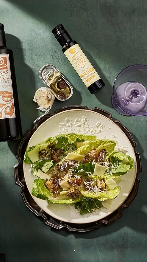 White Lemon Balsamic Vinegar - Gourmet Barrel Aged Infused Balsamic Vinegar - Great for Dressing