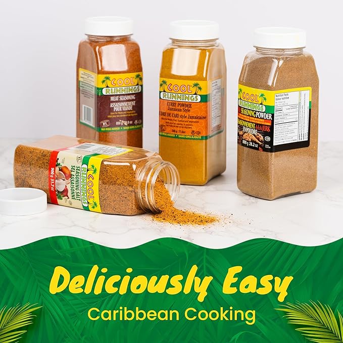 Cool Runnings Jamaican Style Curry Powder 500g - Aromatic and Flavorful Blend for Curries, Meats