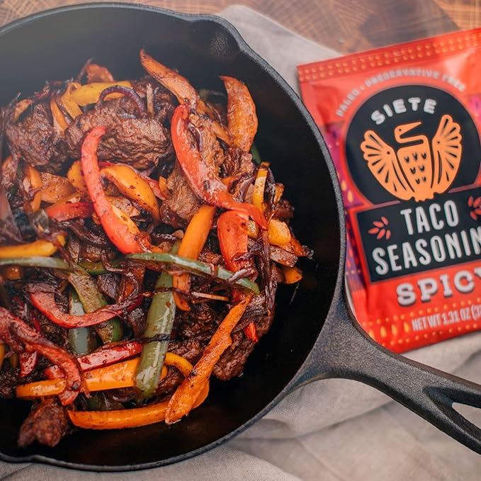 Siete Taco Seasoning Mix Pack | Gluten Free | Vegan | Paleo | Preservative Free | Whole 30 Approved