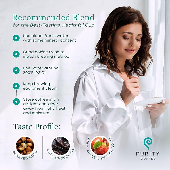 Purity Coffee FLOW Medium Roast Organic Coffee - USDA Certified Organic Specialty Grade Arabica