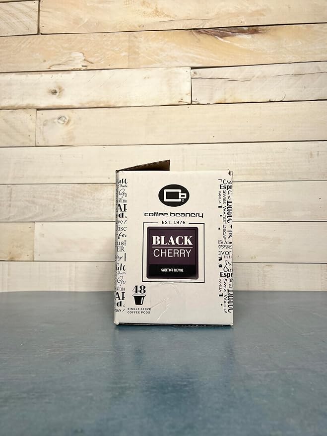 Black Cherry Coffee Pods by Coffee Beanery | 96ct Bulk Medium Roast Arbica Coffee