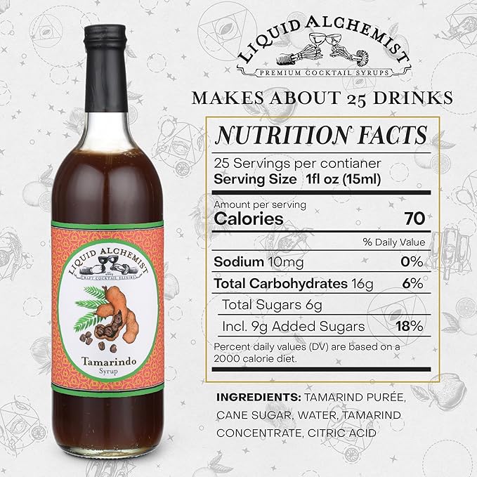 Liquid Alchemist Tamarind Syrup for Cocktails - Real Ingredients Make our Tamarindo Syrup the