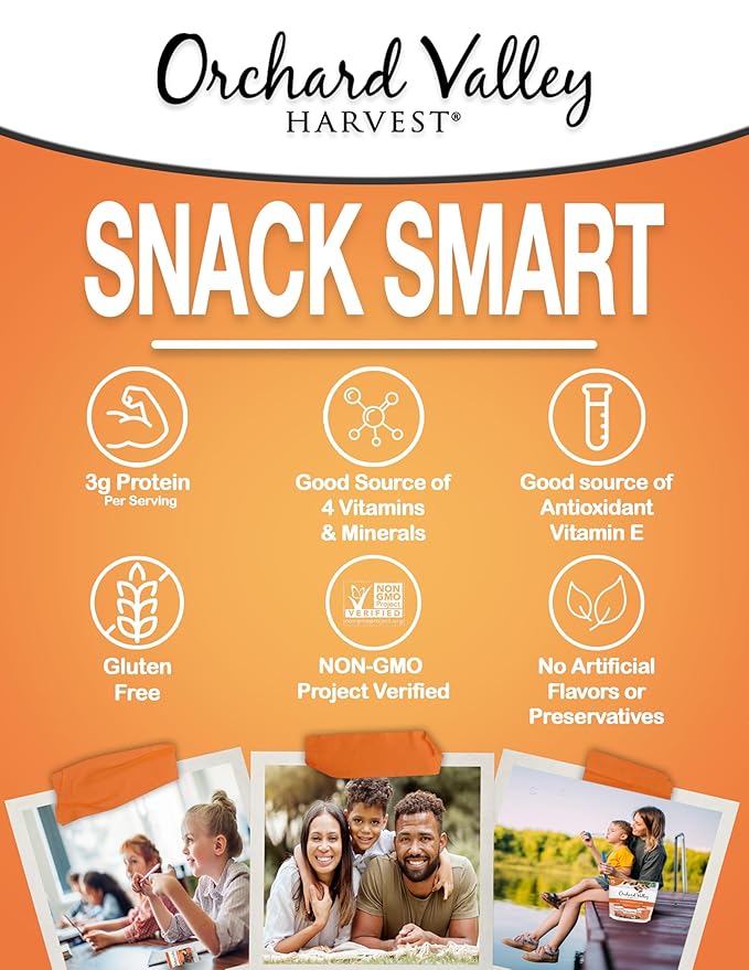 Orchard Valley Harvest Antioxidant Mix, 1 Ounce Bags (Pack of 15), Almonds, Cranberries