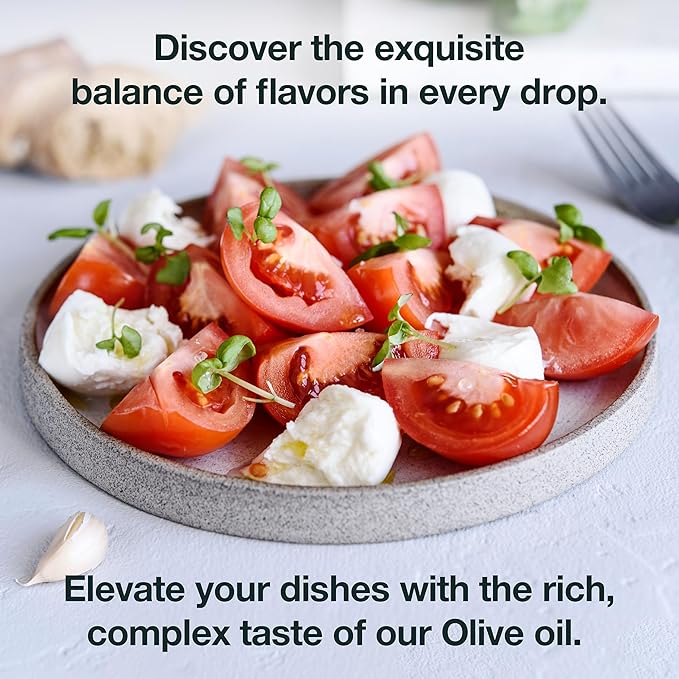 Flavorful Italian Extra Virgin Olive Oil Cold Pressed - Robust Olive Oil for Cooking and Frying