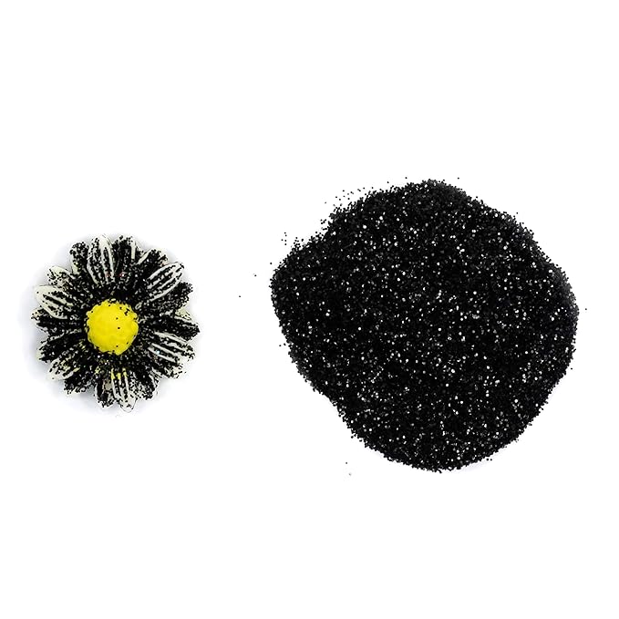 Sunflower Sugar Art True Black Hologram Glitter Cake Dust ??Non-Toxic, Shiny Glitter Dust for