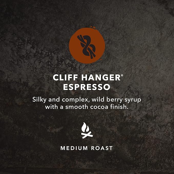 Kicking Horse Coffee, Cliff Hanger Espresso, Medium Roast, Whole Bean, 2.2 Pound - Certified