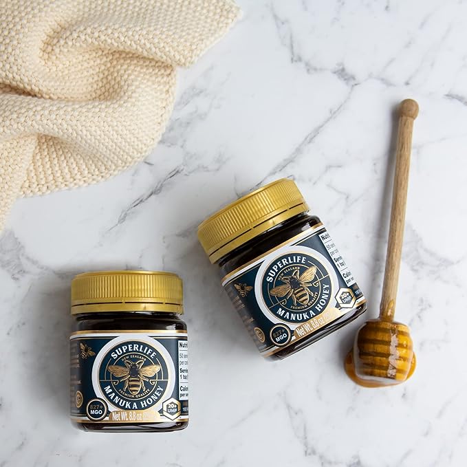 SuperLife Manuka Honey MGO 829+ (UMF 20+) | 100% Raw, Pure & Unpasteurized Monofloral Honey from