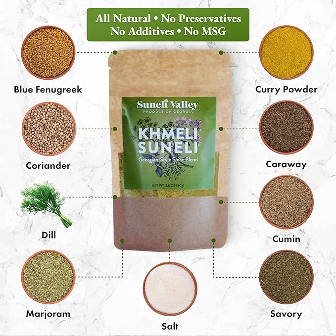 Suneli Valley Khmeli Suneli | Premium Georgian-Style Seasoning | Aromatic Mix of Herbs and Spices |