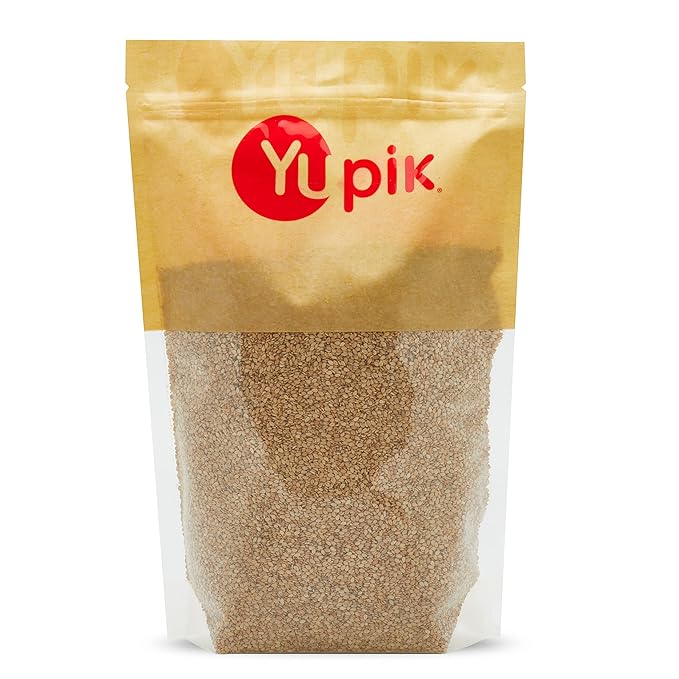 Yupik Natural Sesame Seeds, 2.2 lb (35.2 oz), Gluten-Free, GMO-Free, Kosher, Vegan, Raw, Unroasted