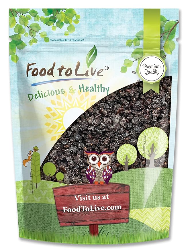 California Zante Currant Raisins, 2 Pounds - Sun-Dried Seedless Grapes, Unsweetened, Unsulfured, No