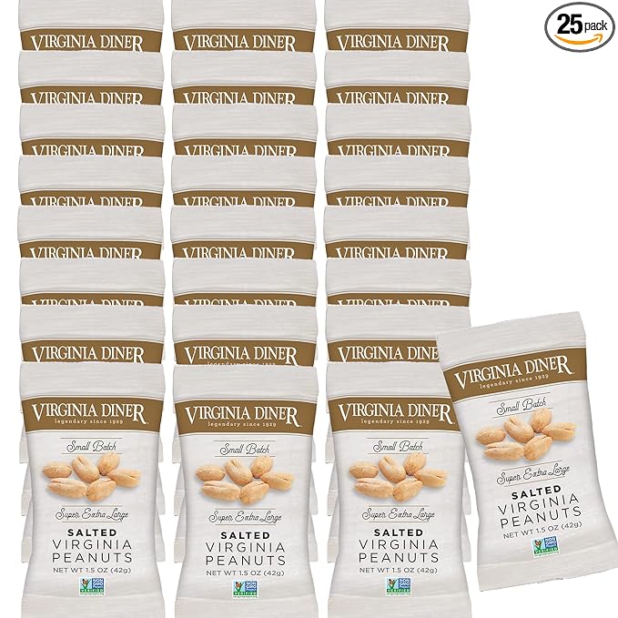 Virginia Diner XL Blister Roasted Gourmet Virginia Peanuts ??All Natural, Heart Healthy