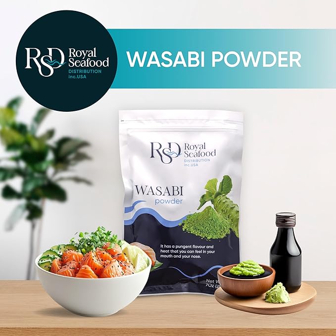 RSF ??Premium Wasabi Powder 200g (7 oz) ??Real Japanese Horseradish Root Powder for Sushi, Sashimi