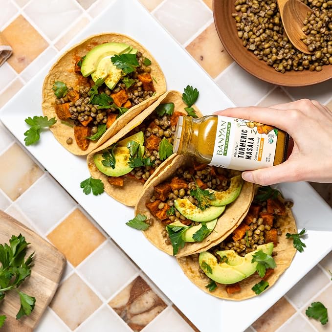 Banyan Botanicals Turmeric Masala Spice Mix – Organic Ayurvedic Spice Blend – Warming & Savory
