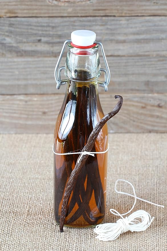 10 Organic Madagascar Vanilla Beans - Whole Extract Grade B Pods for Baking, Homemade Extract