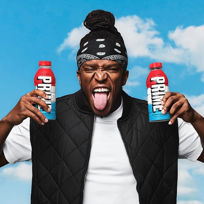 PRIME Hydration ICE POP, Sports Drinks, Electrolyte Enhanced for Replenishing Fluids, 250mg BCAAs