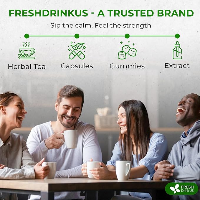 FreshDrinkUS, Super Soursop Herbal Tea ??40 Tea Bags | Soursop, Ginger, Turmeric, Lemongrass