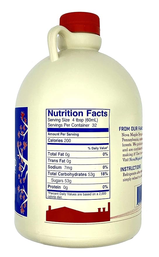 Nova Maple Syrup - Pure Grade-A Maple Syrup (Quart)