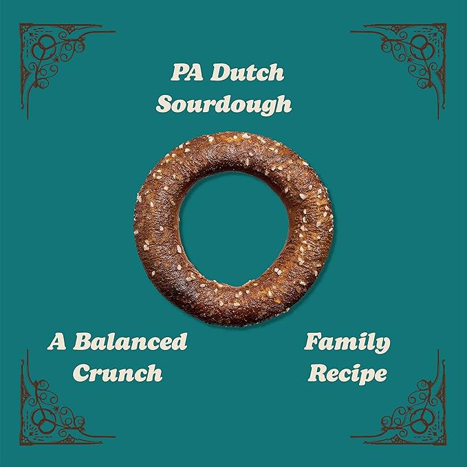 Unique Snacks Sourdough Craft Beer Pretzel Rings, Delicious Homestyle Baked Snack Bag, Vegan, OU