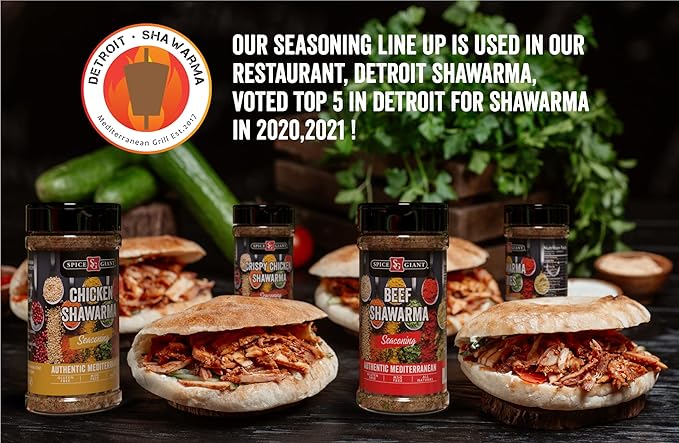 Spicy Chicken Shawarma Seasoning 5 oz | Shawarma Spice Blend | All Purpose, All Natural, Authentic