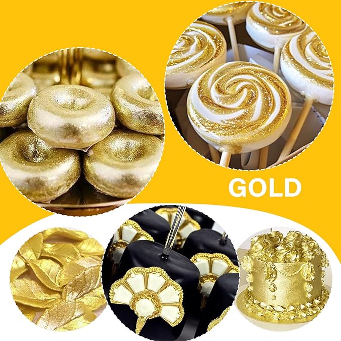 Edible Glitter Spray - 20g Luster Dust Edible Glimmer Powder for Sparkling Cocktails, Cake