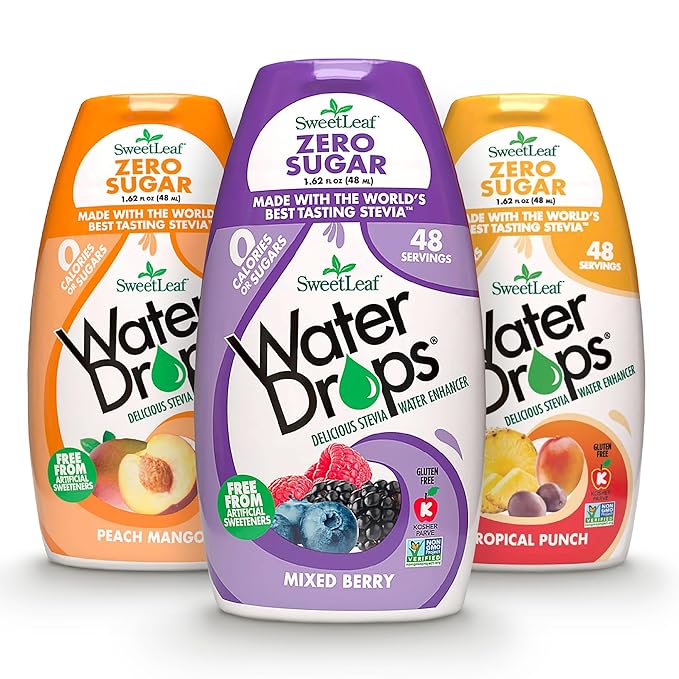 Sweetleaf Water Drops 1.62 fl oz (pack of 3) Variety