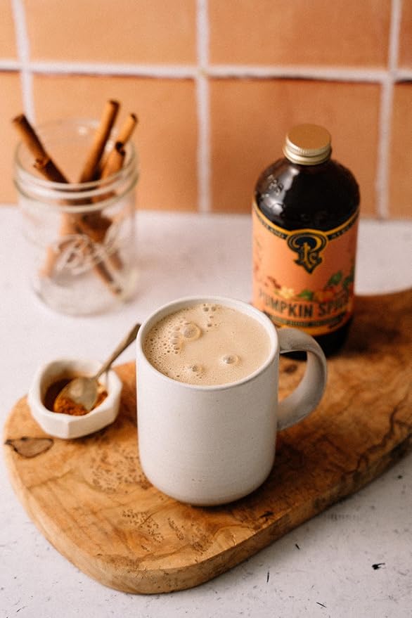 Portland Syrups Pumpkin Spice Syrup - Organic Pumpkin & Ginger Coffee Syrup for Lattes, Mocktails